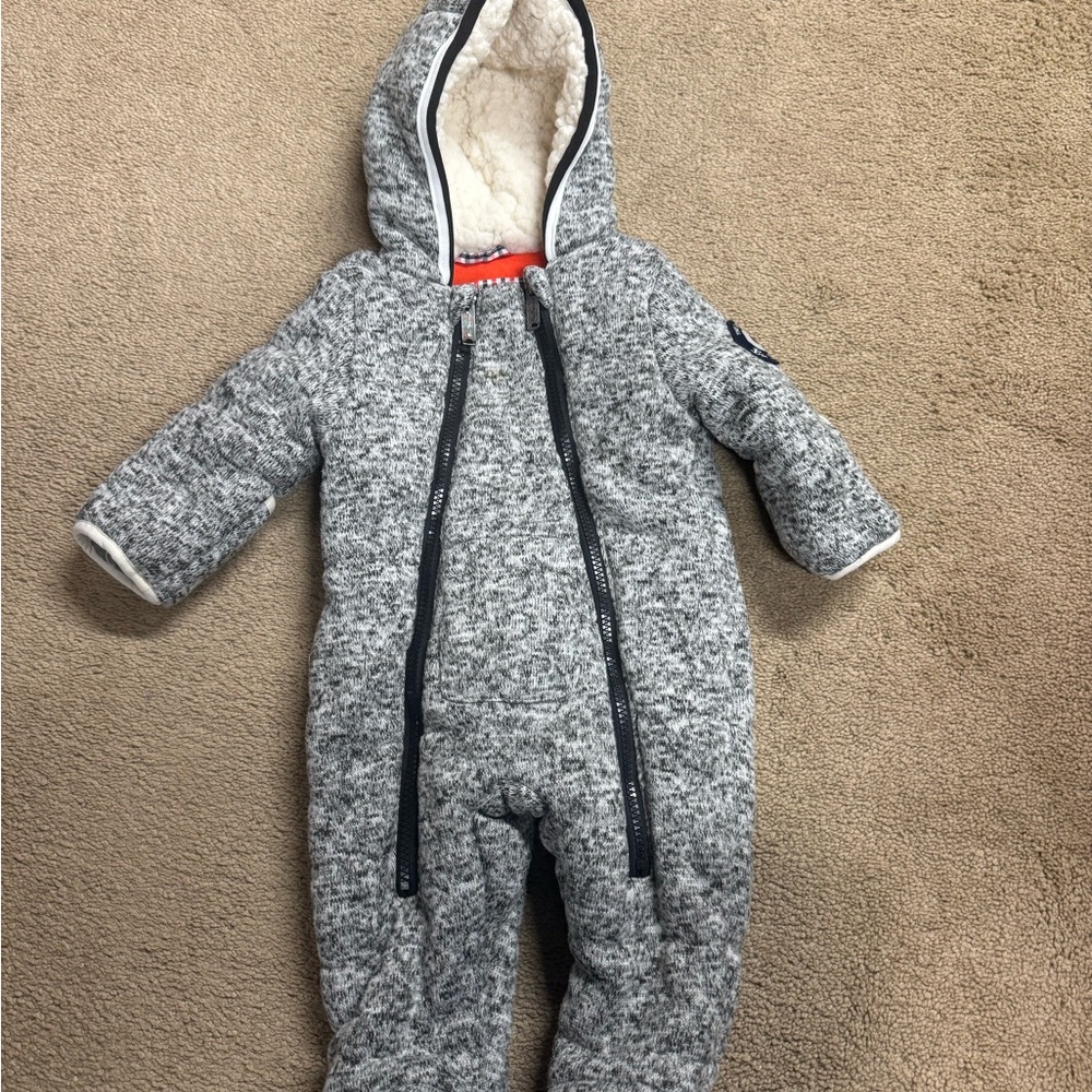 Ben Sherman Gray Baby Snowsuit Size 3-6 months